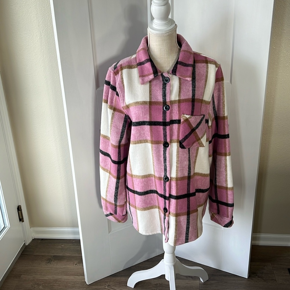 1Clique Beautiful Shacket Pink, Creme Khak & Black